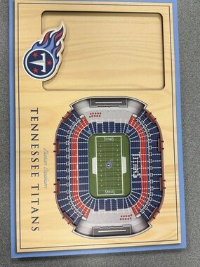 Tennessee Titans Stadium picture frame  - Blue Red White 3D #new